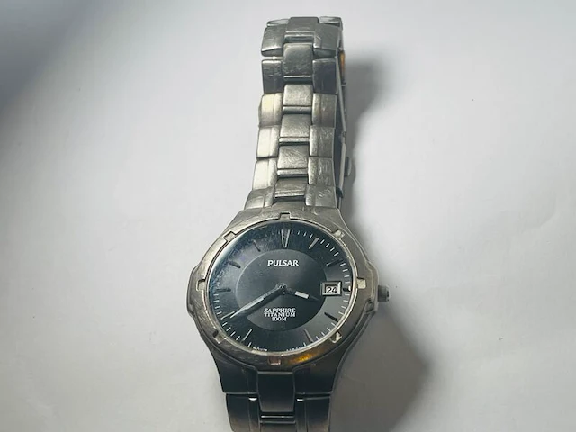 Seiko/pulsar pxh321x1 titanium herenhorloge met sapphire glas - afbeelding 4 van  6