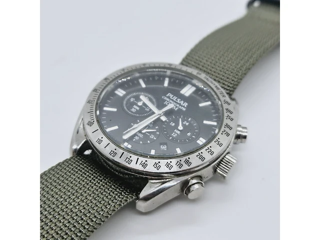 Seiko/pulsar vd53-x153 chronograaf herenhorloge - afbeelding 3 van  7