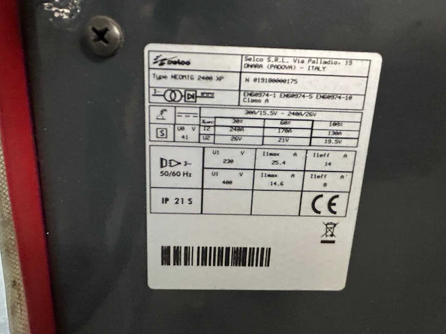 Selco - neomig 2400 xp - mig lasapparaat - afbeelding 6 van  6