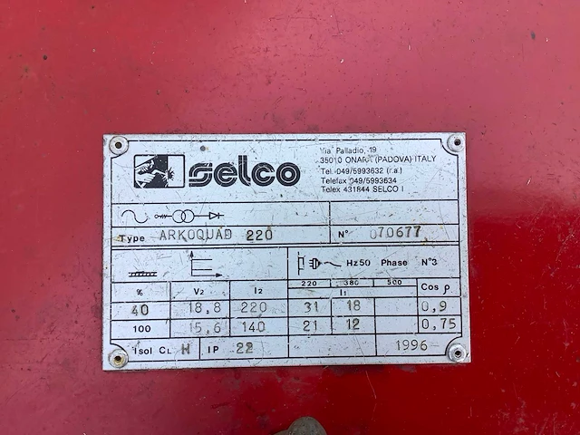 Selco arkoquad mig lasapparaat - afbeelding 8 van  8