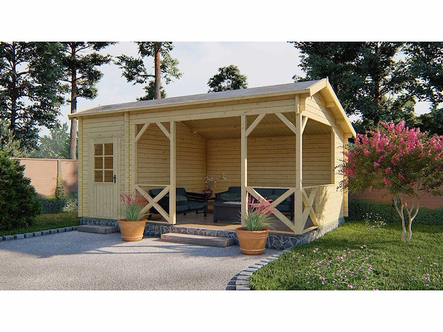 Selma - tuinhuis 40mm 5780x3500x2790mm onbehandeld - afbeelding 1 van  5
