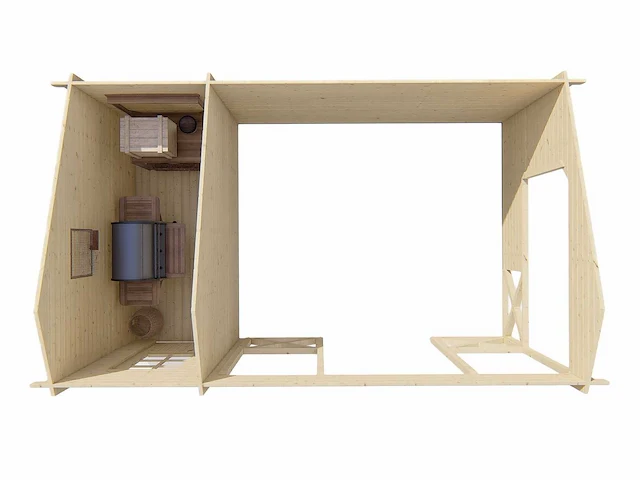 Selma - tuinhuis 40mm 5780x3500x2790mm onbehandeld - afbeelding 3 van  5