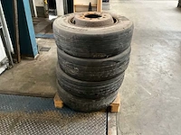 Semi dieplader banden incl velg (7x) - afbeelding 2 van  4