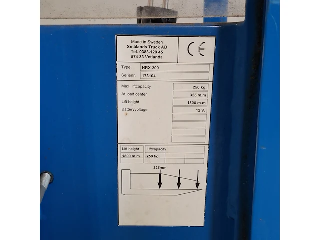 Semi elektrische steek plateauwagen, stab, hrx 200 - afbeelding 4 van  8