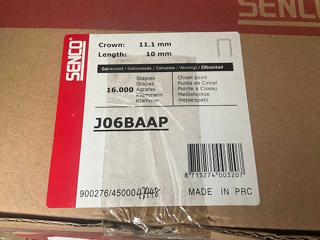 Senco j06baap partij nieten 11.1x10mm - afbeelding 3 van  3