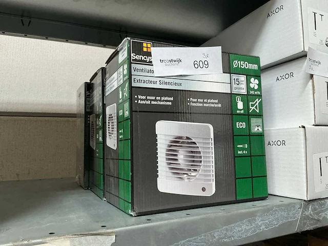Sencys geluidsarm ventilatie (3x) - afbeelding 1 van  1
