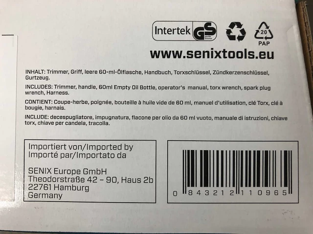 Senix - gtc4ql-l-eu - grastrimmer - afbeelding 7 van  7