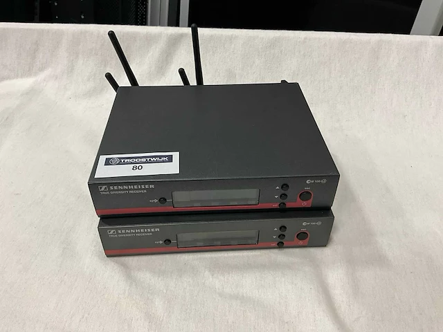 Sennheiser ew100 g3 microfoon receiver (2x) - afbeelding 1 van  5