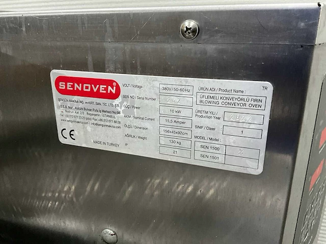 Senoven doorloop pizza oven. - afbeelding 5 van  17