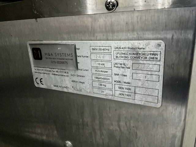 Senoven doorloop pizza oven. - afbeelding 6 van  17