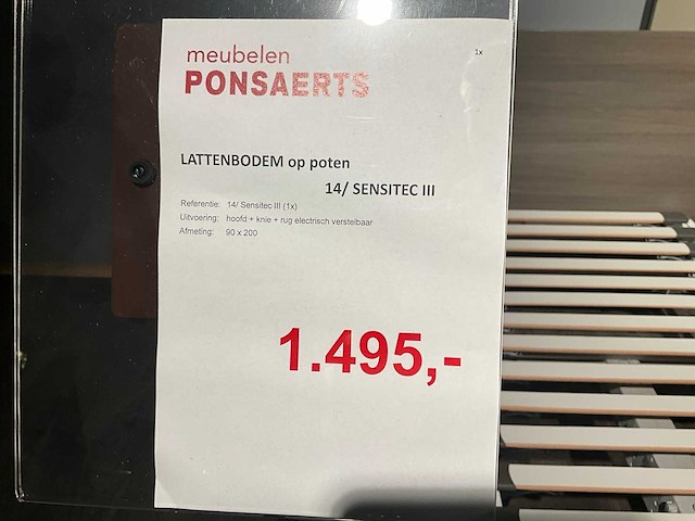 Sensitic iii electrische lattenbodem op poten - afbeelding 8 van  9