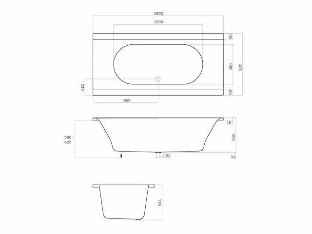 Senso slim 190x90 bad (2x) - afbeelding 3 van  3