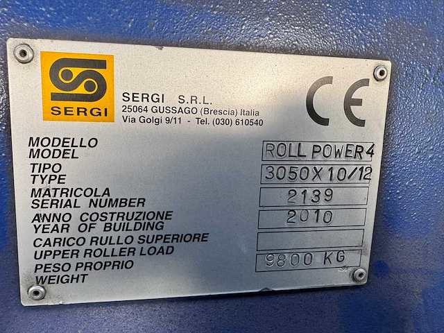 Sergi - 2010 - roll power 4 - plaatwals - afbeelding 5 van  5