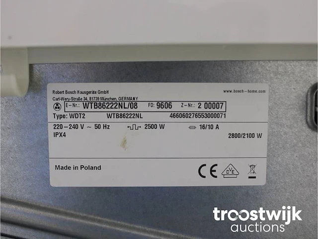 Serie|2 varioperfect a+++ wasmachine & bosch serie|4 droger - afbeelding 8 van  8