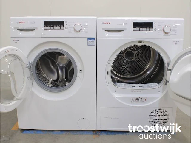 Serie|2 varioperfect a+++ wasmachine & bosch serie|4 selfcleaning condenser droger - afbeelding 2 van  8