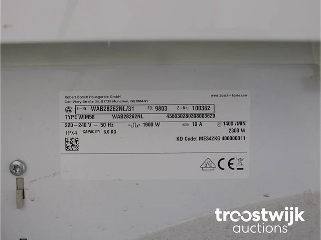 Serie|2 varioperfect a+++ wasmachine & bosch serie|4 selfcleaning condenser droger - afbeelding 5 van  8