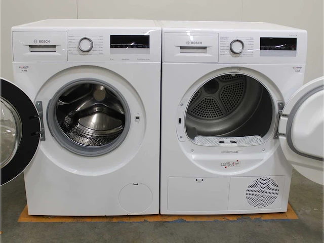 Serie|4 aquastop ecosilence drive wasmachine & bosch serie|4 droger - afbeelding 2 van  8