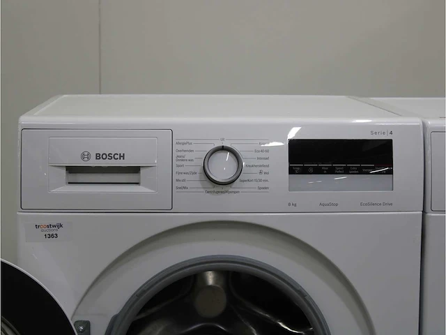Serie|4 aquastop ecosilence drive wasmachine & bosch serie|4 droger - afbeelding 3 van  8