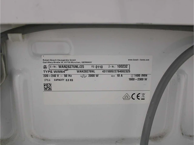 Serie|4 aquastop ecosilence drive wasmachine & bosch serie|4 droger - afbeelding 5 van  8