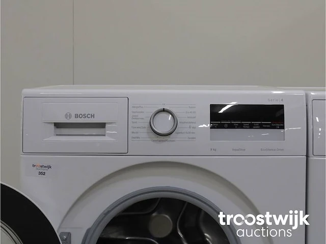 Serie|4 aquastop ecosilence drive wasmachine & bosch serie|6 droger - afbeelding 3 van  8