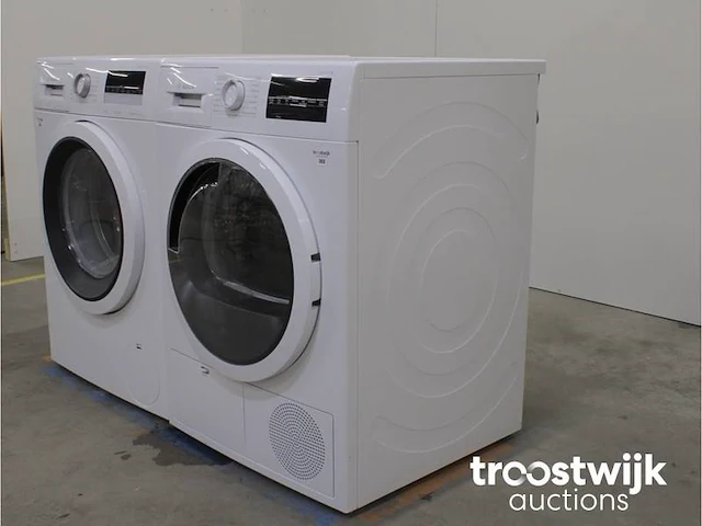 Serie|4 aquastop ecosilence drive wasmachine & bosch serie|6 droger - afbeelding 7 van  8