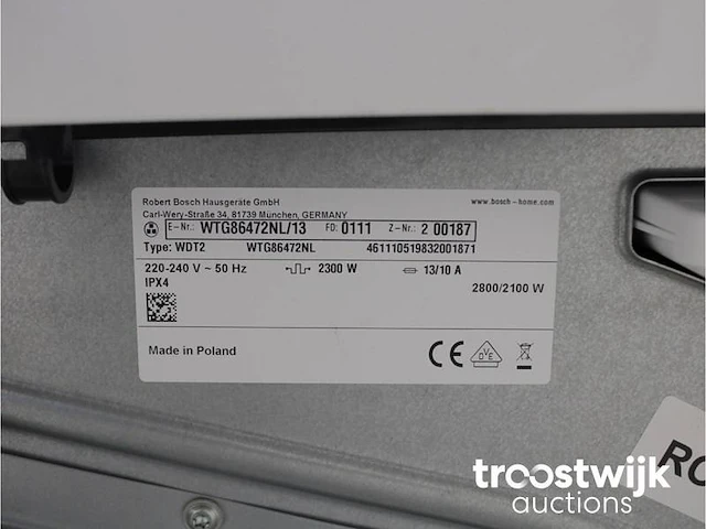 Serie|4 aquastop ecosilence drive wasmachine & bosch serie|6 droger - afbeelding 8 van  8