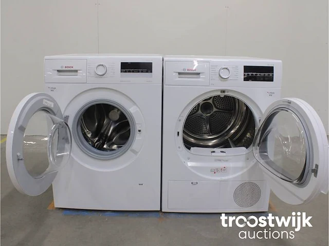 Serie|4 aquastop ecosilence drive wasmachine & bosch serie|6 droger - afbeelding 2 van  8
