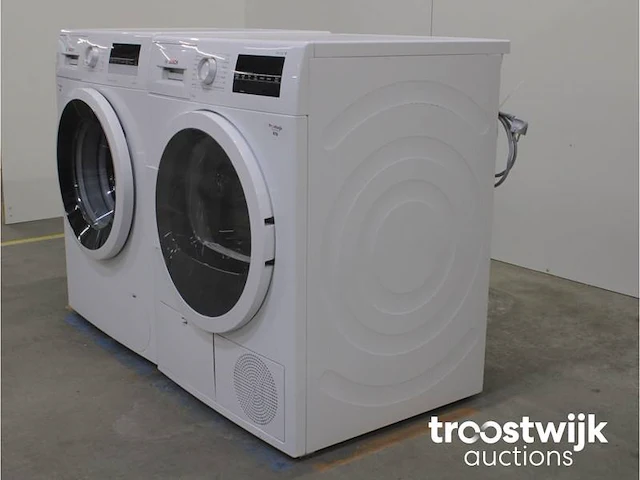 Serie|4 aquastop ecosilence drive wasmachine & bosch serie|6 droger - afbeelding 7 van  8