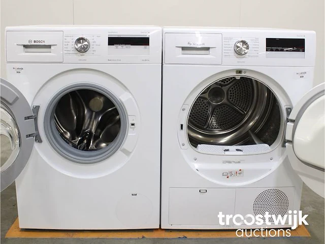 Serie|4 varioperfect ecosilence drive exclusiv wasmachine & bosch serie|4 exclusiv droger - afbeelding 2 van  8