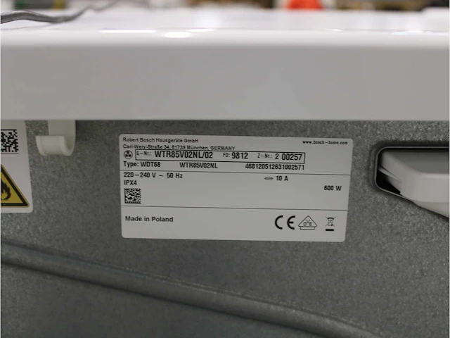 Serie|4 varioperfect ecosilence drive wasmachine & bosch serie|4 a++ droger - afbeelding 8 van  8