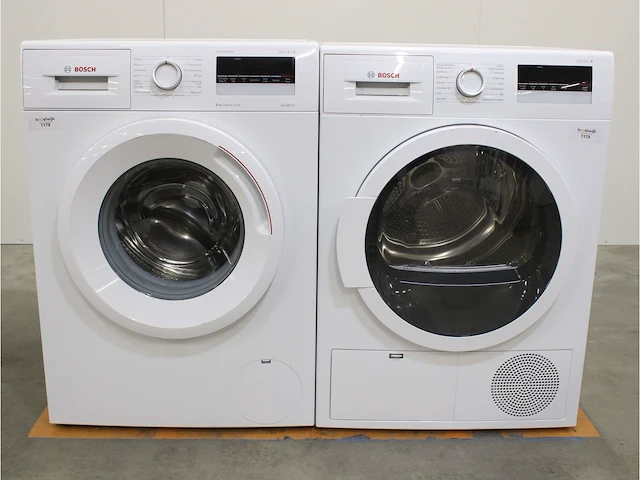 Serie|4 varioperfect ecosilence drive wasmachine & bosch serie|4 droger - afbeelding 1 van  8