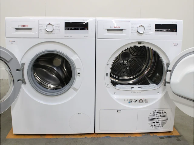 Serie|4 varioperfect ecosilence drive wasmachine & bosch serie|4 droger - afbeelding 2 van  8