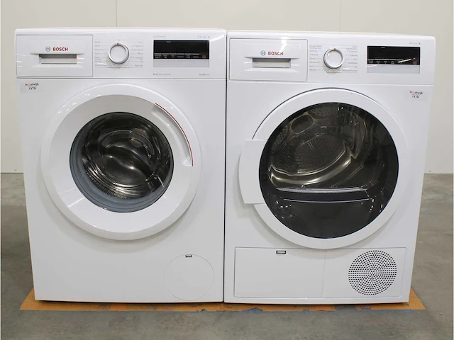 Serie|4 varioperfect ecosilence drive wasmachine & bosch serie|4 droger - afbeelding 1 van  8