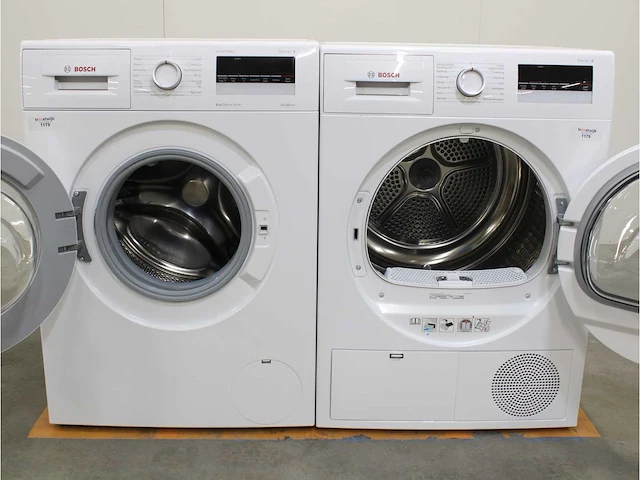 Serie|4 varioperfect ecosilence drive wasmachine & bosch serie|4 droger - afbeelding 2 van  8