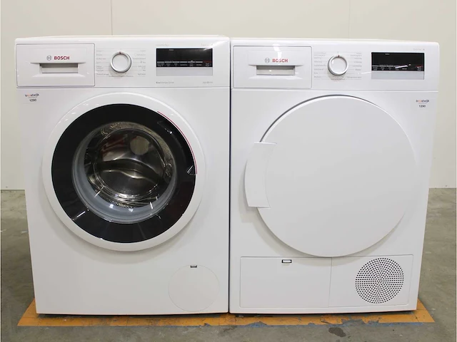 Serie|4 varioperfect ecosilence drive wasmachine & bosch serie|4 droger - afbeelding 1 van  8