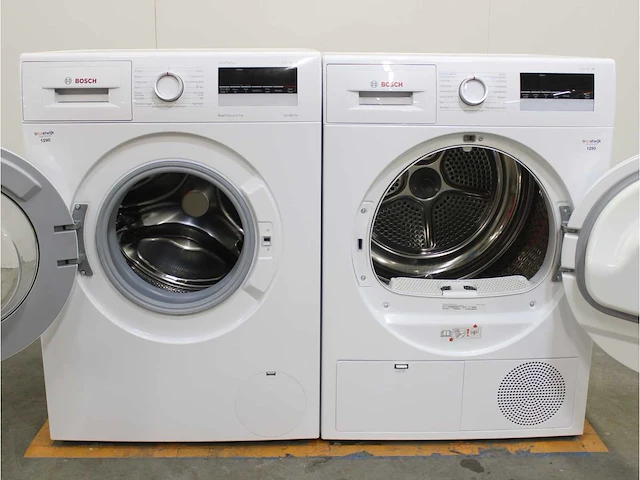 Serie|4 varioperfect ecosilence drive wasmachine & bosch serie|4 droger - afbeelding 2 van  8