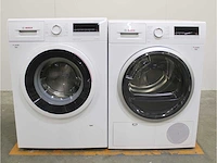 Serie|4 varioperfect ecosilence drive wasmachine & bosch serie|4 droger - afbeelding 1 van  8