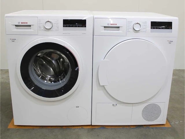 Serie|4 varioperfect ecosilence drive wasmachine & bosch serie|4 droger - afbeelding 1 van  8