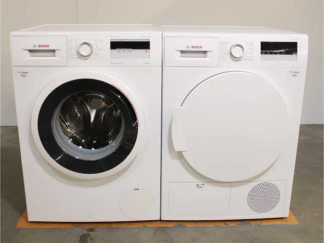 Serie|4 varioperfect ecosilence drive wasmachine & bosch serie|4 droger - afbeelding 1 van  8