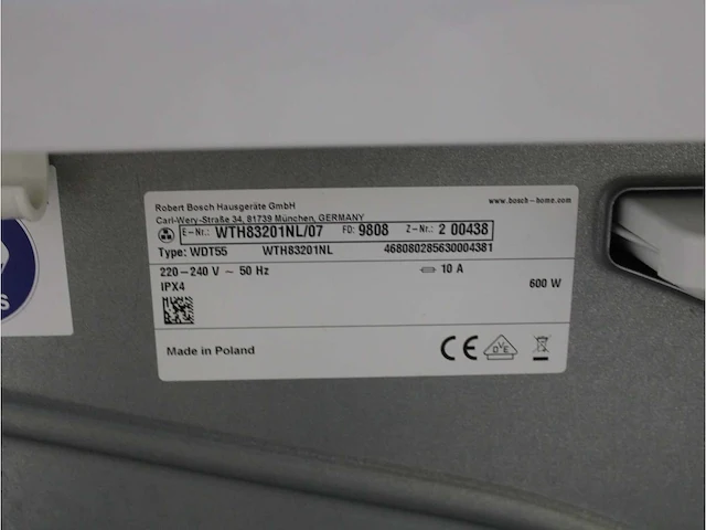 Serie|4 varioperfect ecosilence drive wasmachine & bosch serie|4 droger - afbeelding 8 van  8