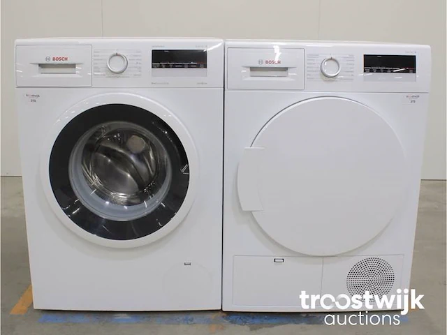 Serie|4 varioperfect ecosilence drive wasmachine & bosch serie|4 droger - afbeelding 1 van  8