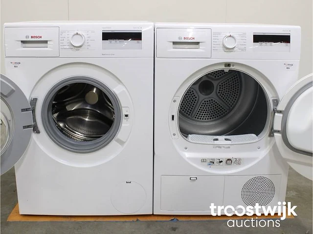 Serie|4 varioperfect ecosilence drive wasmachine & bosch serie|4 droger - afbeelding 2 van  8