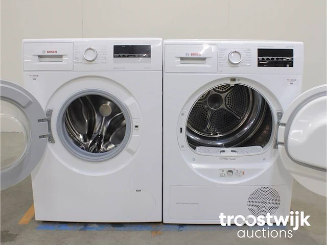 Serie|4 varioperfect ecosilence drive wasmachine & bosch serie|6 selfcleaning condenser droger - afbeelding 2 van  8