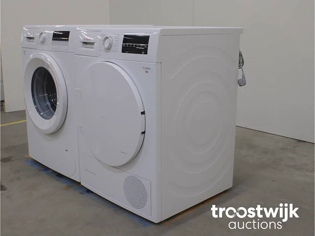 Serie|4 varioperfect ecosilence drive wasmachine & bosch serie|6 selfcleaning condenser droger - afbeelding 7 van  8