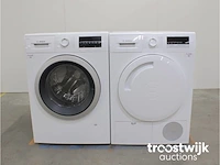 Serie|6 aquastop ecosilence drive wasmachine & bosch serie|4 droger - afbeelding 1 van  8