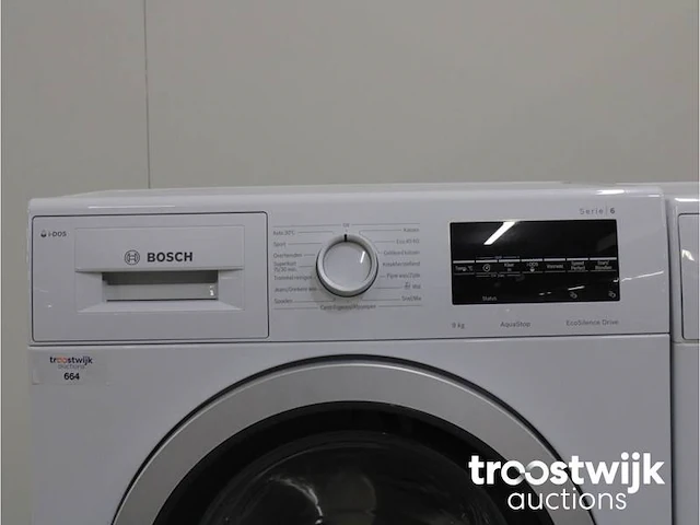Serie|6 aquastop ecosilence drive wasmachine & bosch serie|4 droger - afbeelding 3 van  8