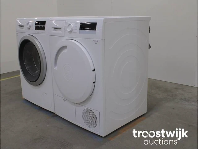 Serie|6 aquastop ecosilence drive wasmachine & bosch serie|4 droger - afbeelding 7 van  8