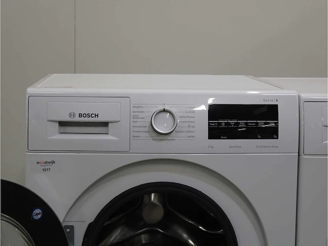 Serie|6 aquastop ecosilence drive wasmachine & bosch serie|6 droger - afbeelding 3 van  8