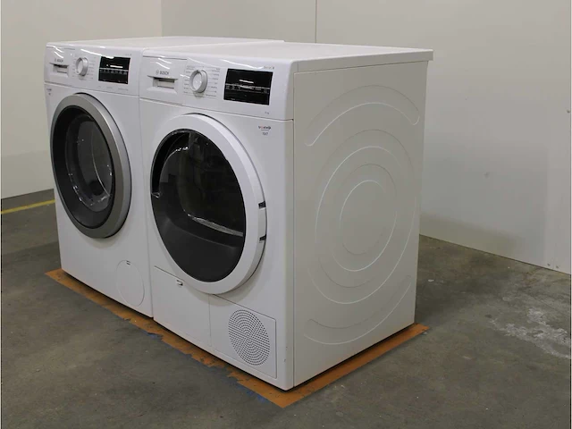 Serie|6 aquastop ecosilence drive wasmachine & bosch serie|6 droger - afbeelding 7 van  8