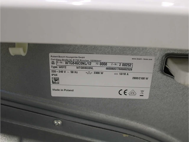 Serie|6 aquastop ecosilence drive wasmachine & bosch serie|6 droger - afbeelding 8 van  8